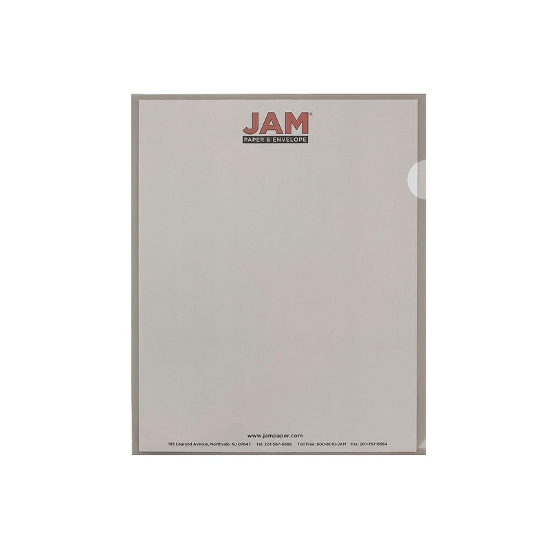 JAM Paper Plastic Sleeves - 9" x 11 1/2" - Smoke - 12/pack - Image 4